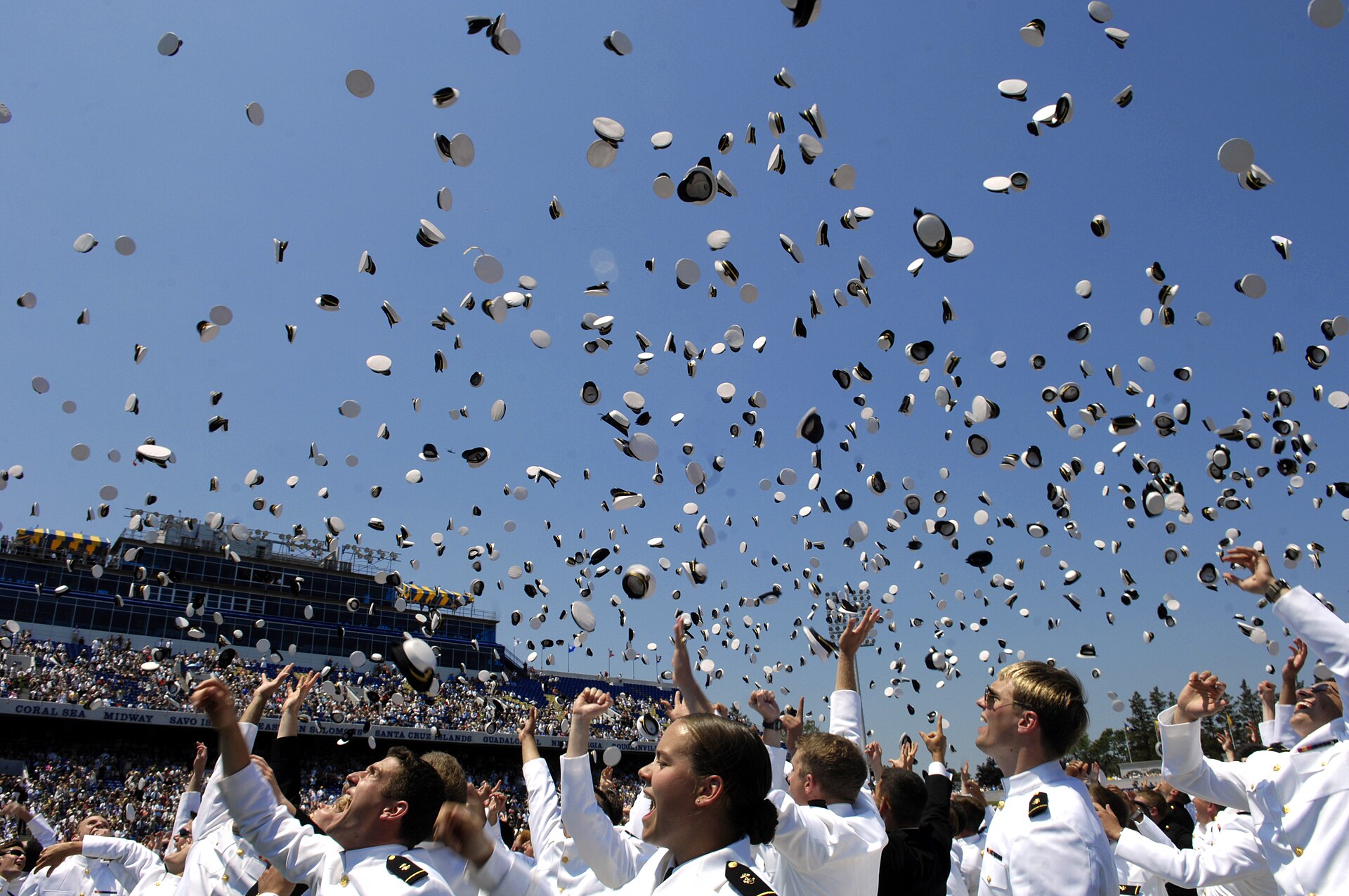 Graduating students celebrating